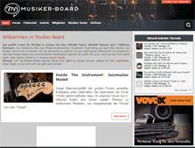 Tablet Screenshot of musiker-board.de